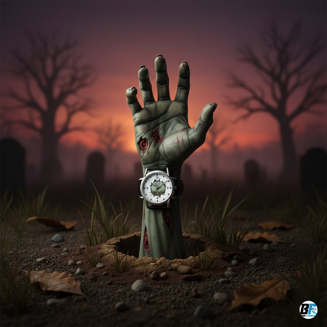 Montre Zombie Hand Breaking Through Ground Vintage 2025 (Créateur téléchargé)