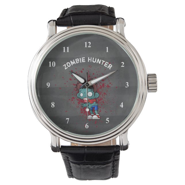 Montre Zombie Hunter with Blood Splatter Creepy (devant)