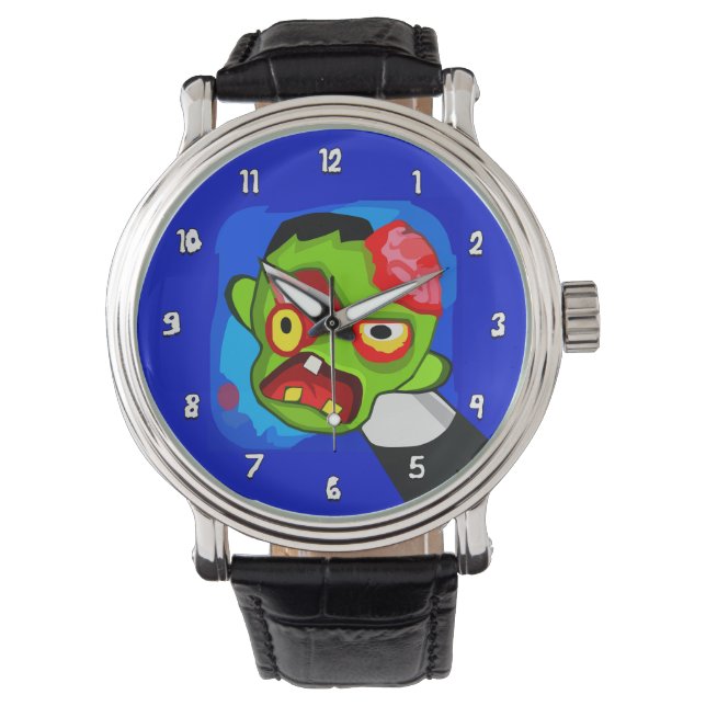 Montre Zombie très amusant dessin avec crayon à travers l (devant)