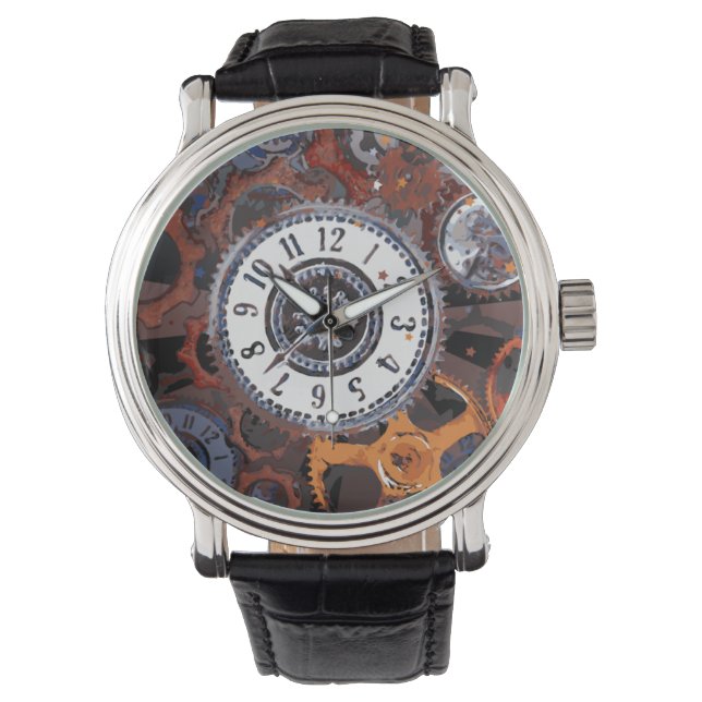 Montres à horloge Steampunk (devant)