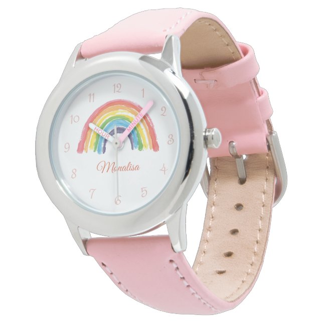 Montres arc-en-ciel mignonnes pour les élèves de m (Incliné)