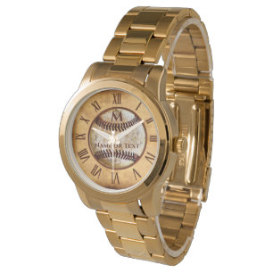 Montres de baseball personnalisées pour hommes ave