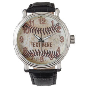 Montres de baseball Vintage personnalisées VOTRE 