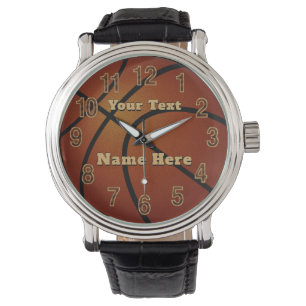 Montres de basketball personnalisées avec votre te
