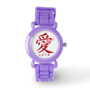 Montres de coutume d'amour de kanji