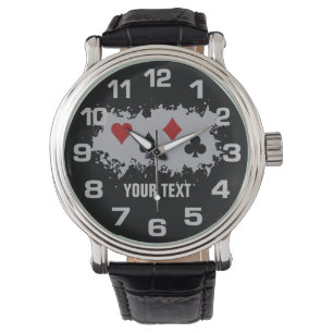 Montres de coutume d'éclaboussure de carte
