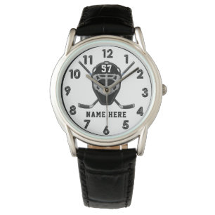 Montres de hockey personnalisées pour les gars, vo