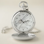 Montres De Poche 30th Diamond Pearl Wedding Anniversary Design<br><div class="desc">⭐⭐⭐⭐⭐ 5 Star Review. Pocket Watch. 30th Diamond Pearl Wedding Anniversary Design. ✔Note: Not all template areas need changed. 📌If you need further customization, please click the "Click to Customize further" or "Customize or Edit Design"button and use our design tool to resize, rotate, change text color, add text and so...</div>