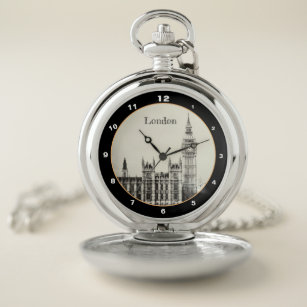 Montres De Poche Big Ben Clock & Londres, Westminster /Royaume-Uni 