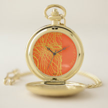 Chic Gold Orange Abstrait