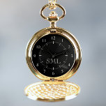 Montres De Poche Créez votre propre monogramme personnalisé personn<br><div class="desc">Créez votre propre montre de poche personnalisée avec votre monogramme personnalisé. Ajoutez vos initiales ou du texte personnalisé pour créer quelque chose de vraiment unique. Pour modifier ce modèle de conception, il suffit de modifier les champs de texte comme indiqué ci-dessus. Vous pouvez même ajouter plus de texte ou d'images,...</div>
