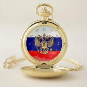 Montres De Poche Manteau des bras russe
