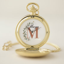 Monogramme Floral Bohème Personnalisé