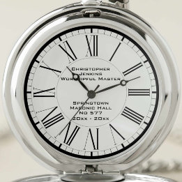 Montres De Poche Vénérable Maître Loge Maçonnique Commémorative