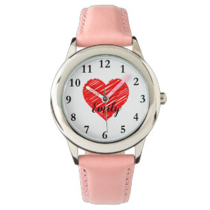 Montres faites sur commande de nom de fille de