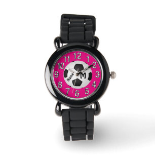 Montres mignonnes du football pour des filles vos