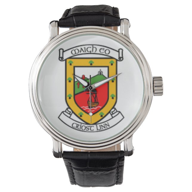 Montres personnalisées pour hommes du comté irland (devant)