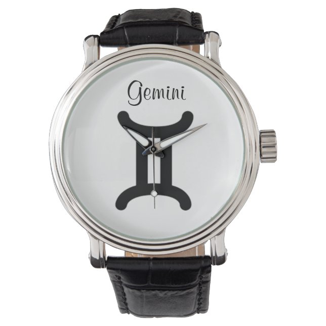 Montres pour dames Signe du zodiaque Gémeaux. (devant)