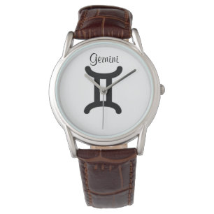 Montres pour hommes signe du zodiaque Gémeaux.
