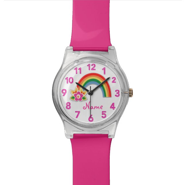 Montres Rainbow personnalisées pour filles (Fermer)