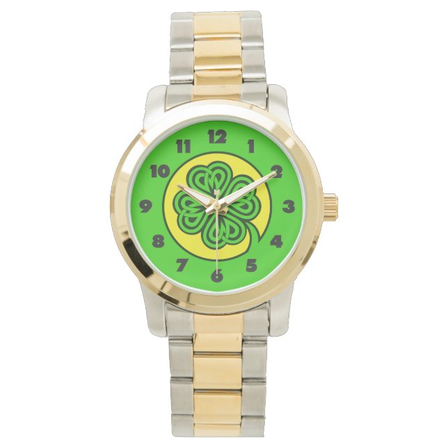 Montres Shamrocks tribales (devant)