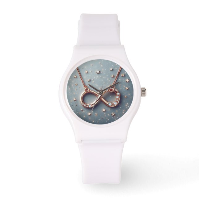 Montres | Silicone | Blanc | Personnalisé | Modern (Recto)