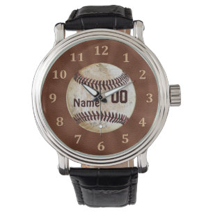 Montres vintages de base-ball personnalisées par
