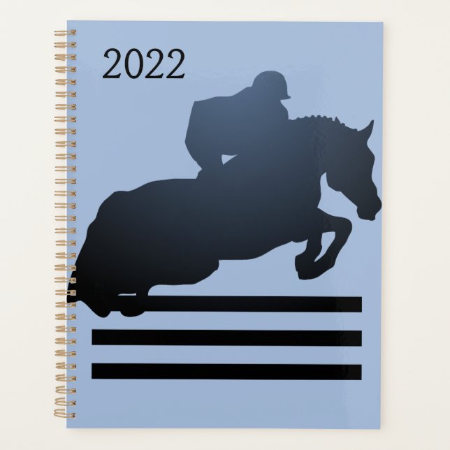 Montrez le cavalier qui franchit un obstacle. (Devant)