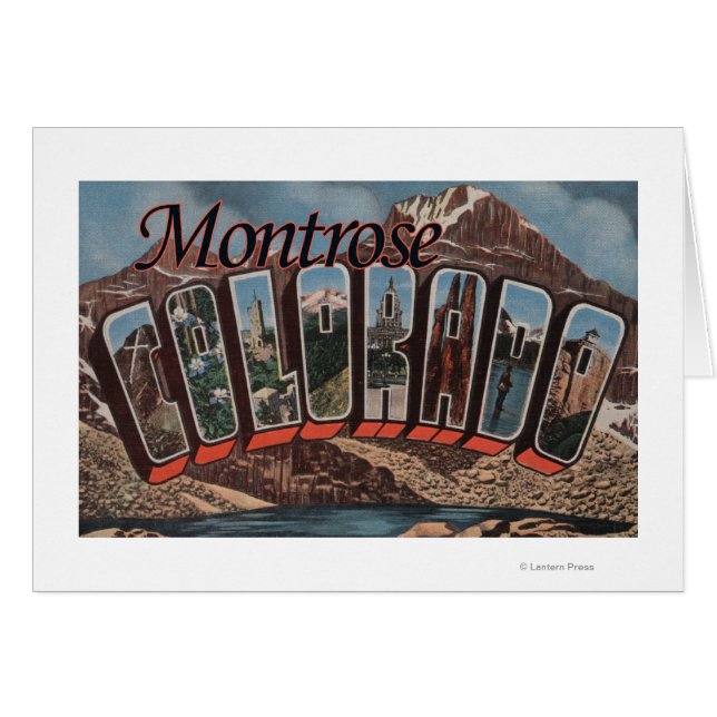 Montrose, Colorado - Scènes de grandes lettres (Devant horizontal)