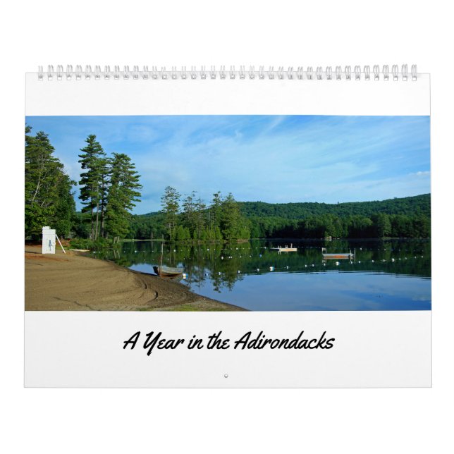 Monts Adirondack de New York Calendrier 12 mois (Protection)