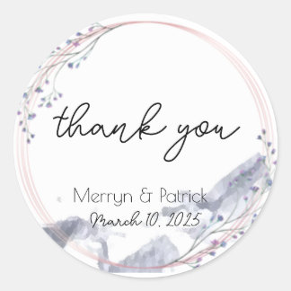 Monts aquarelle - Sticker