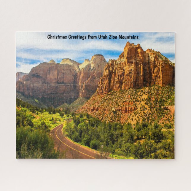 Monts de l'Utah Zion. Jigsaw Puzzle (Horizontal)