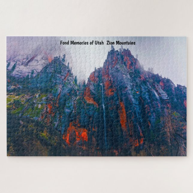 Monts de l'Utah Zion. Jigsaw Puzzle (Horizontal)