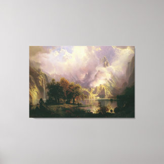 Monts Misty Peinture à l'huile Grande toile Imprim