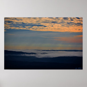 Monts Ouachita Cloud Waves Sunrise Poster