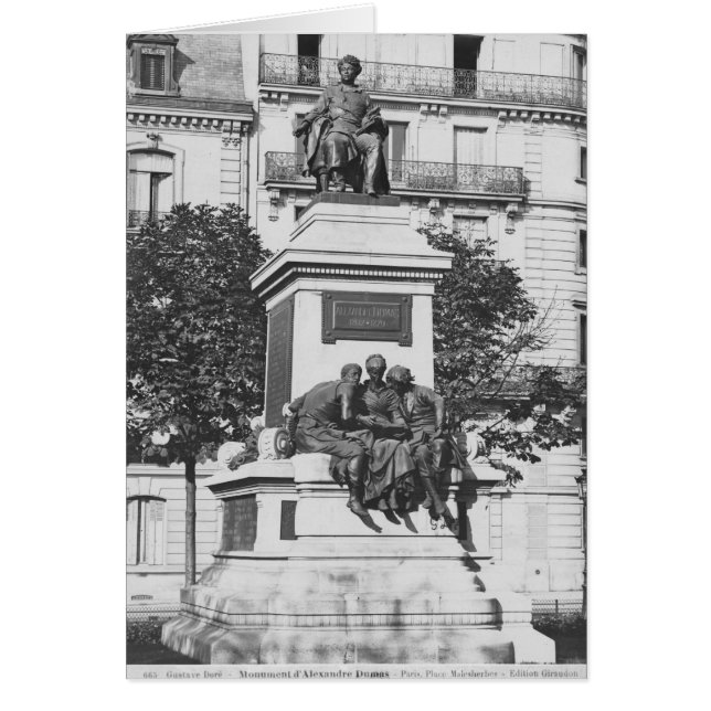 Monument à Alexandre Dumas Pere, 1883 (Devant)