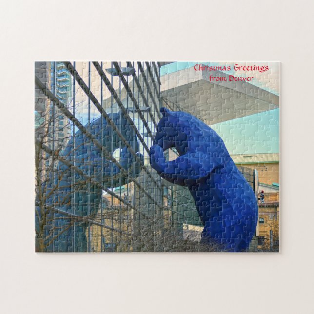 Monument de l'ours bleu de Denver Puzzle (Horizontal)