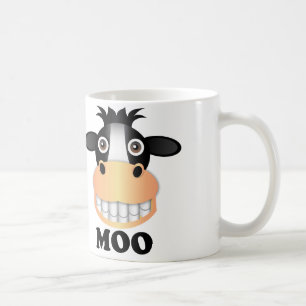 MOO - Blanc blanc classique de tasse de 11 onc