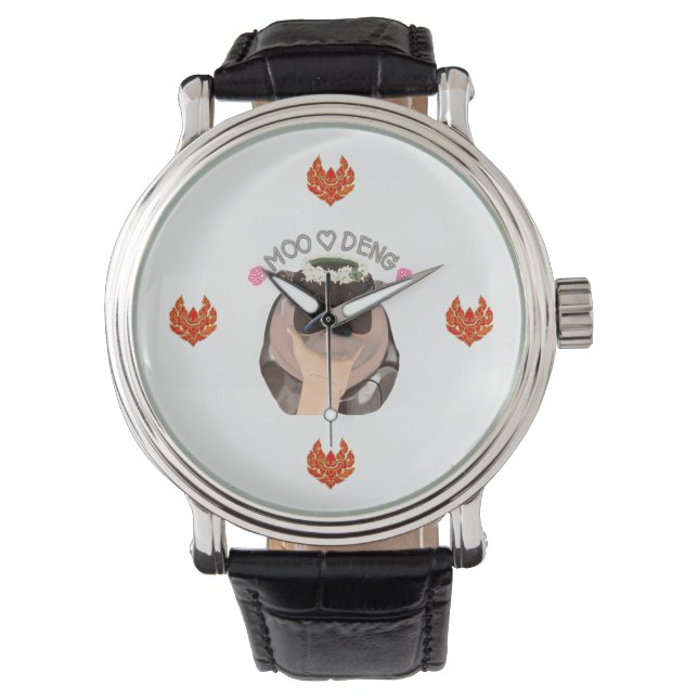 Moo Deng Hippopotame de Thaïlande pour les montres (devant)