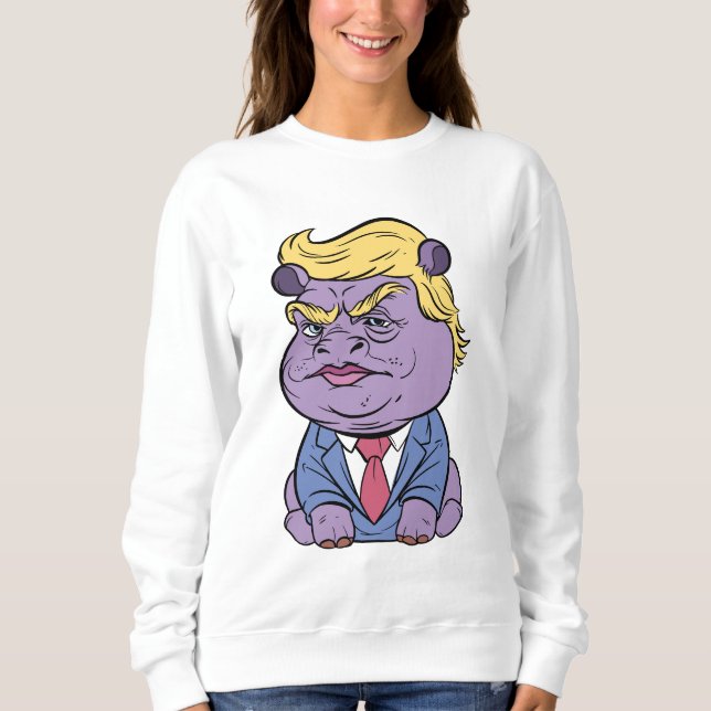 Moo Deng Pour Le Sweatshirt Trump, Donald Trump 20 (Devant)