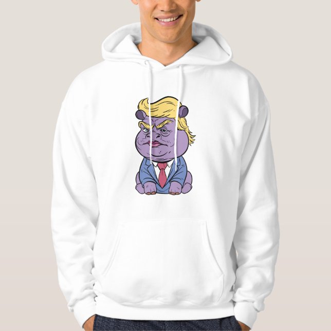 Moo Deng Pour Les Sweat - shirts à capuche Trump,  (Devant)