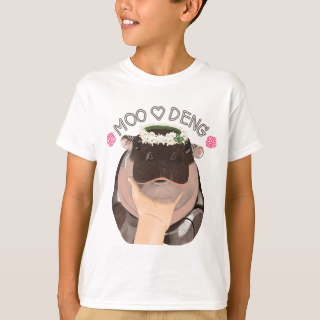 Moo Deng, un hippopotame de Thaïlande T-Shirt (Devant)