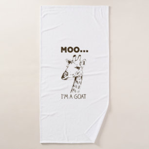 Moo Je suis une chèvre amusante Giraffe graphique