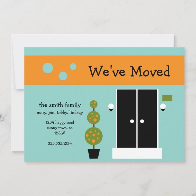 Mood - Juste Déplacé Faire-part (Devant)