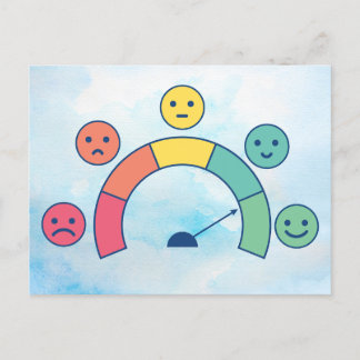 "Mood Meter" Design de carte postale émotionnelle