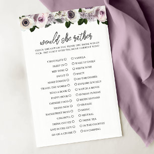 Moody Anemone Purple Floral Voudrait Elle Plutôt J