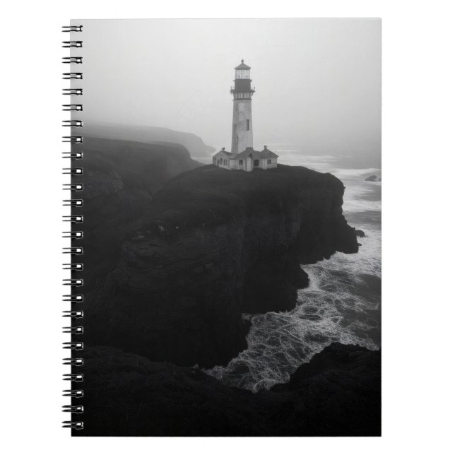 Moody Black White Coastouse Carnet phare (Devant)