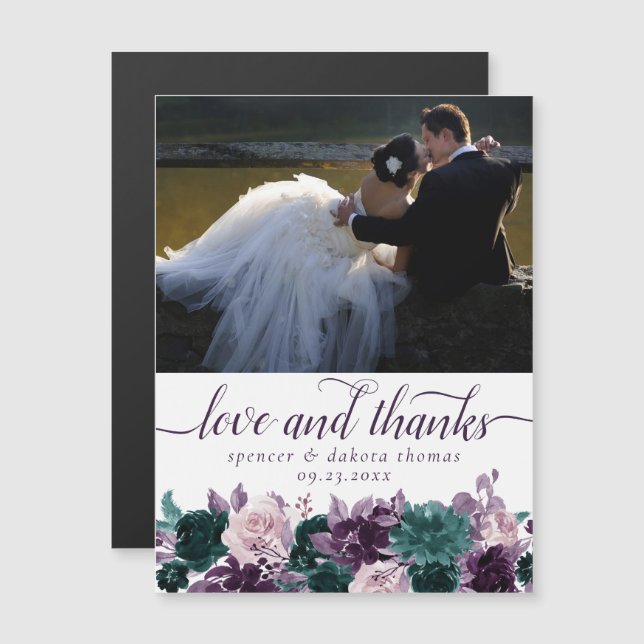 Moody Boho | Ajouter un aimant de Merci photo Turq (Devant / Derrière)