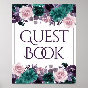 Moody Boho   Livre d'or signé Violet Aubergine et 