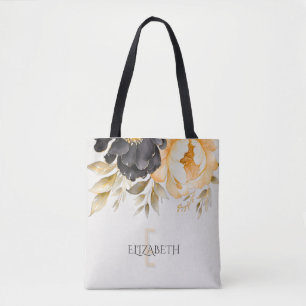 Moody Boho Sac fourre-tout personnalisé bleu et be